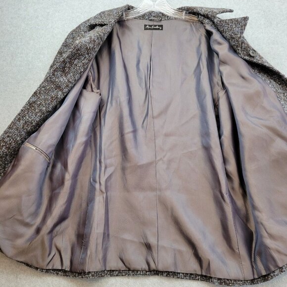 Ann Freedberg Jacket Womens Size 10 Alpaca Madeleine Tweed Lined Gray $490 - Picture 4 of 10